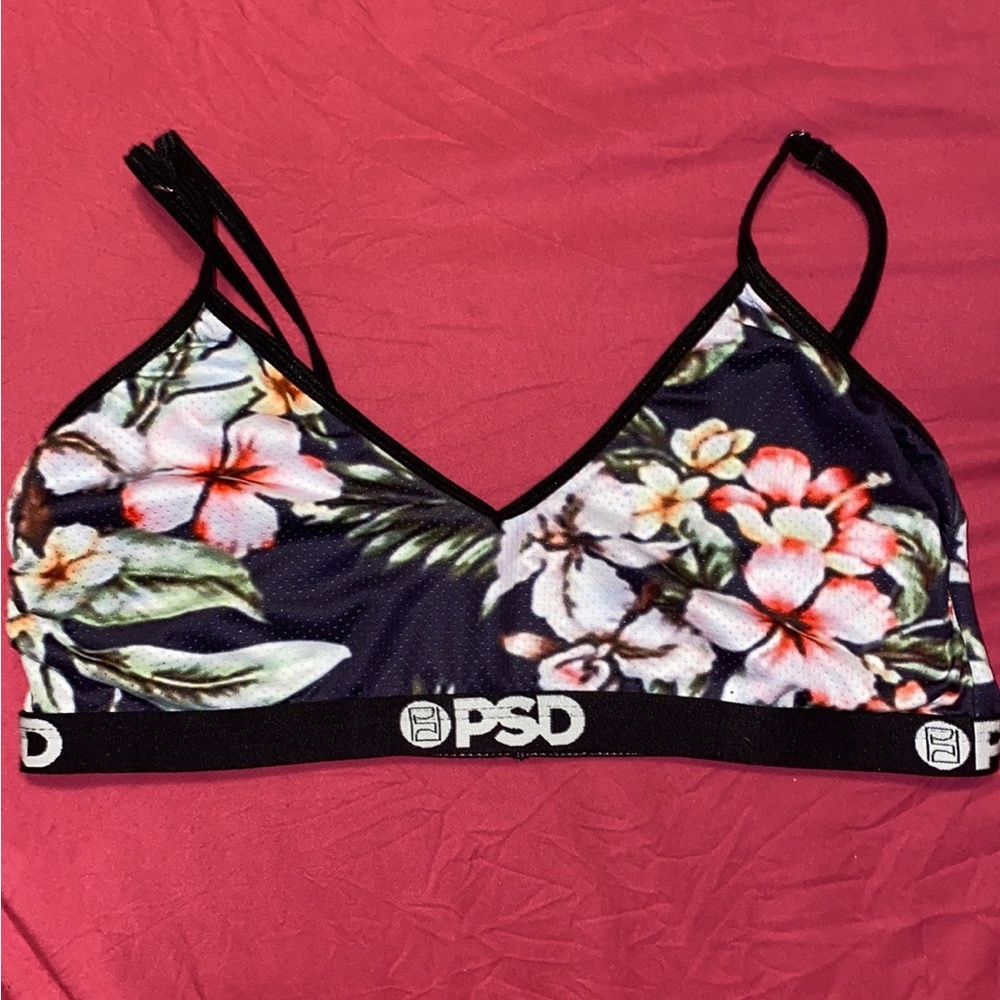 PSD Floral Mesh Sports Bra